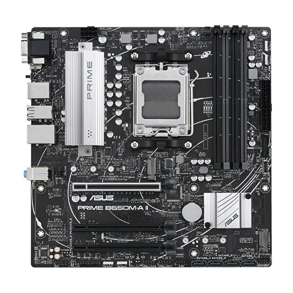 Asus Prime B650M-A II-CSM AMD B650 AM5 Soket DDR5 6400 Mikro ATX Anakart
