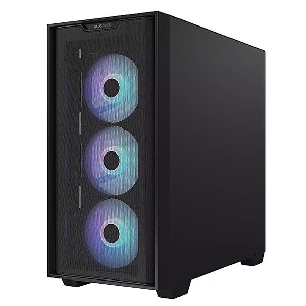 Asus A21 Plus ARGB Temperli Cam USB 3.2 mATX Mesh Siyah Mid Tower Gaming Kasa