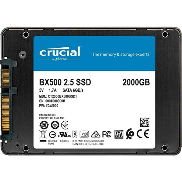 新品Crucial BX500 2TB 2.5インチSSD Crucial BX500 CT2000BX500SSD1 2 TB 2.5