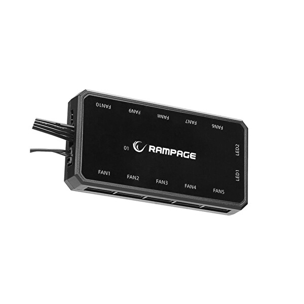 Rampage COOLWIND F3 3x12cm ARGB Fan + Kumanda Siyah Kasa Fan Kiti
