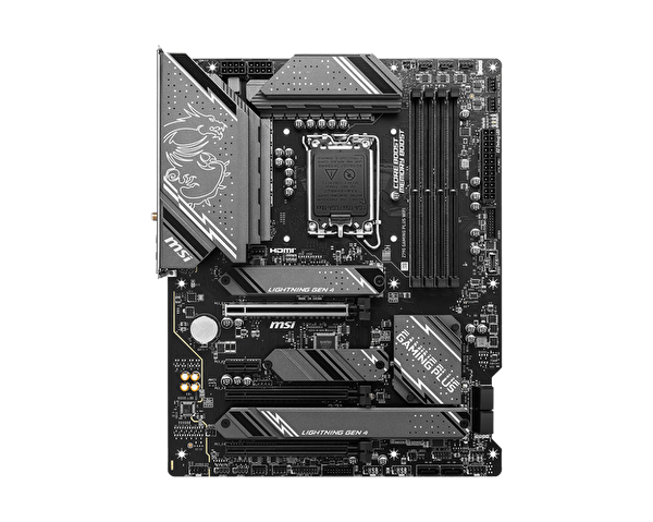 MSI MB Z790 Gamıng Plus Wi-Fi Soket 1700 DDR5 7200 MHz(OC) PCI-e Gen5 M.2 USB3.2 DP HDMI 1x2.5G LAN Wi-Fı 6E ATX Anakart