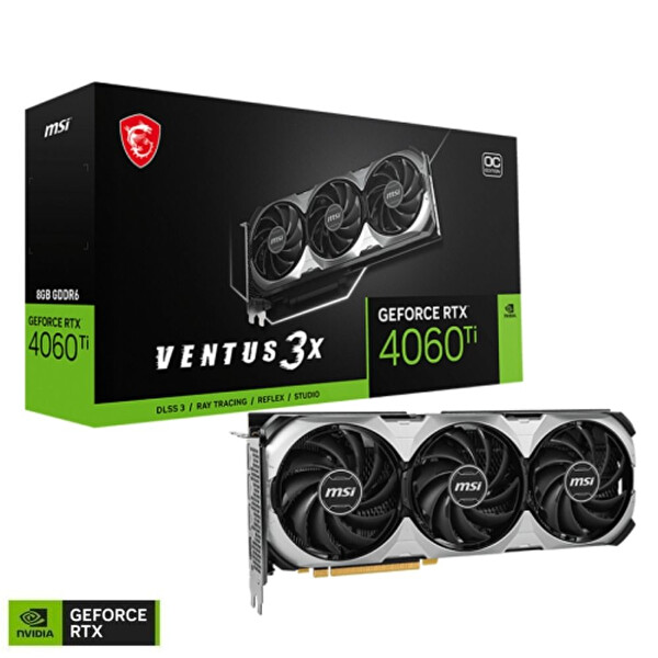 MSI GeForce RTX 4060 Ti Ventus 3X E 8G OC GDDR6 128 Bit Gaming Oyuncu Ekran Kartı
