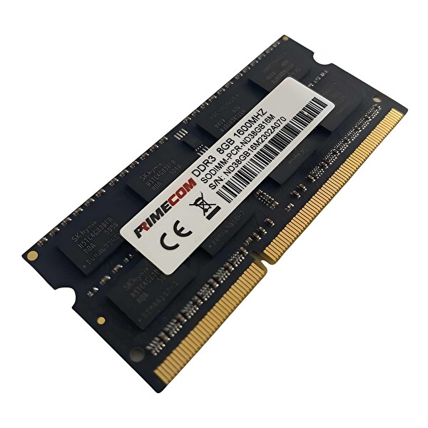Primecom PCR-ND38G16M 8 GB DDR3 1600 MHz CL11 Notebook Bellek