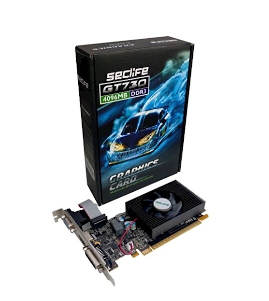 Seclife GeForce GT 730 4 GB DDR3 128 Bit HDMI DVI VGA LP Ekran Kartı
