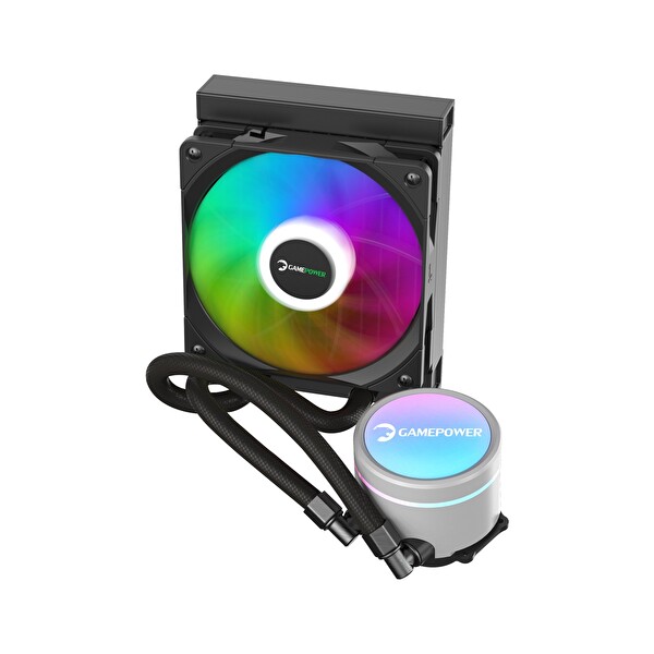 Gamepower Skadi V2 120 Argb 120 MM Sıvı Işlemci Soğutucu AM5 ve LGA1700 Uyumlu