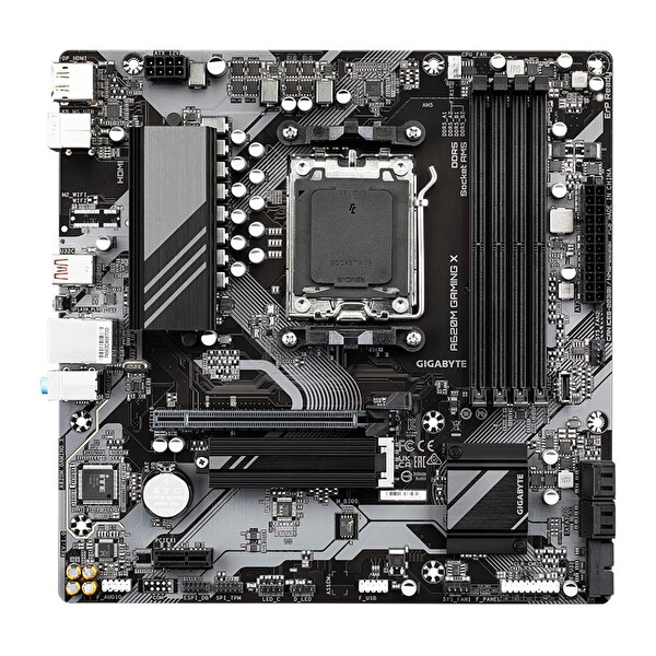 Gigabyte A620M GAMING X 1.0 A620 DDR5 (Vga Yok) GLan mATX HDMI DP TYP-C M2 AM5 AMD Anakart