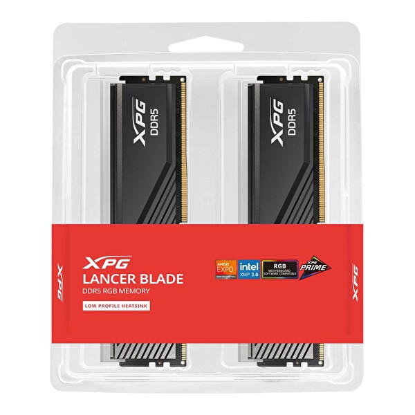 XPG Lancer Blade RGB AX5U6000C3016G-DTLABRBK 32 GB (2x16) DDR5 6000 MHz CL30 Dual Kit RAM