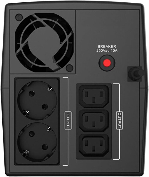 Uygar Enerji TUNA 1200 VA LINE INTERACTIVE Yeni Nesil Akü Kesintisiz Güç Kaynağı UPS (2x12V7Ah)