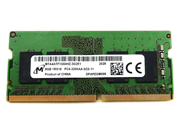 Micron MTA4ATF1G64HZ-3G2F1 8 GB DDR4 3200 MHz Notebook Bellek
