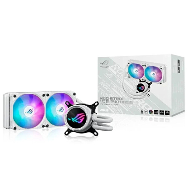 Asus ROG Strix LC III 90RC00S2-M0UAY0 240 ARGB White Edition 240 MM Beyaz İşlemci Sıvı Soğutucusu