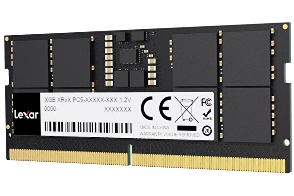 Lexar LD5S16G56C46ST-BGS 16 GB 5600 MHz DDR5 So-DIMM CL46 262 Pin 1.2V RAM