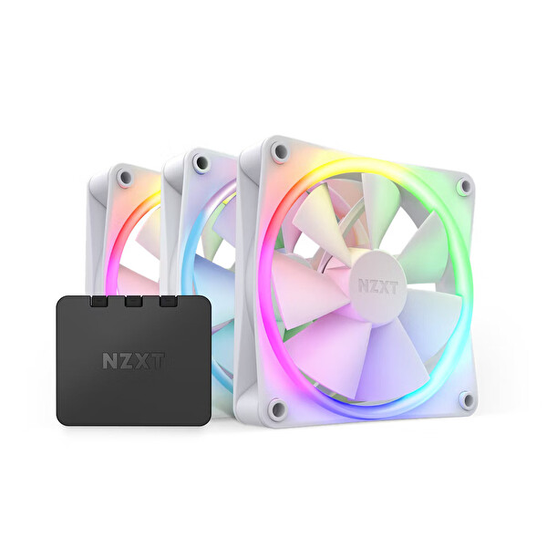 Nzxt F120 RGB Beyaz 120 mm Fan (3'lü Set) RF-R12TF-W1