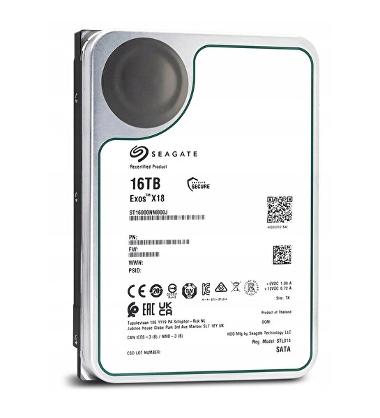 Seagate Exos X18 ST16000NM000J 16 TB 3.5