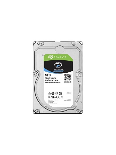 SkyHawk ST6000VX008 6 TB 5900 RPM 256MB SATA III Güvenlik Diski