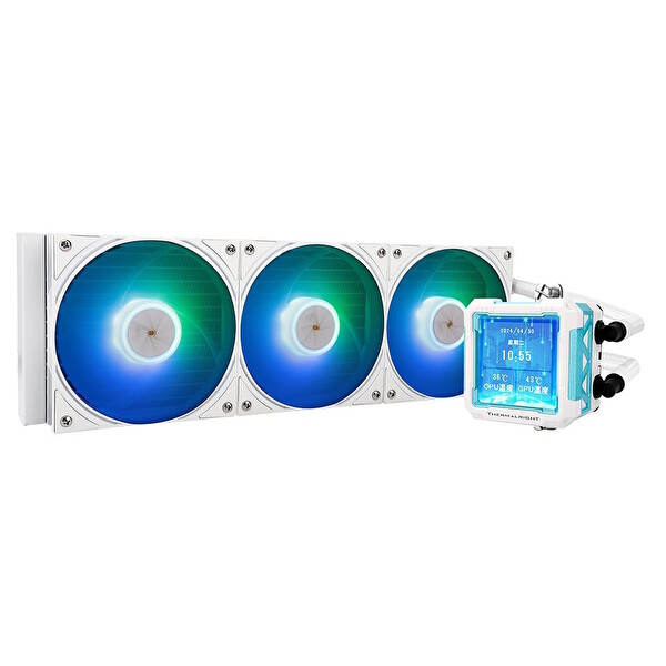 Thermalright Frozen Warframe Pro 360 White ARGB 360 MM Intel-AMD Uyumlu Beyaz İşlemci Sıvı Soğutucu