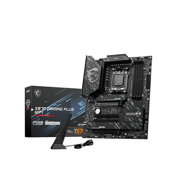 MSI X870 Gaming Plus WiFi AM5 DDR5 8200 Mhz OC 3xM.2 USB4 HDMI 5G LAN RGB ATX Anakart
