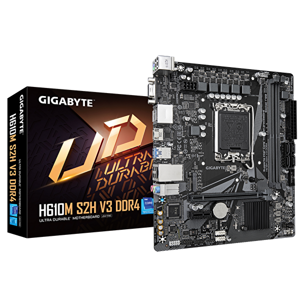 Gigabyte H610M-S2H-V3 Intel LGA1700 DDR4 Micro ATX Anakart