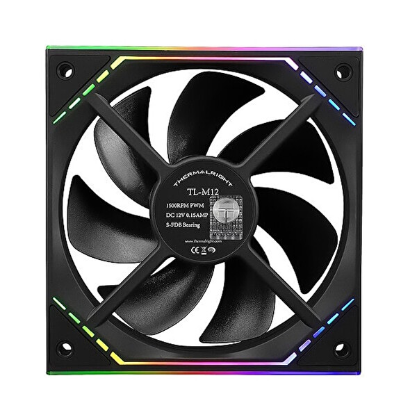 Thermalright TL-M12 ARGB 120MM Siyah Kasa Fanı