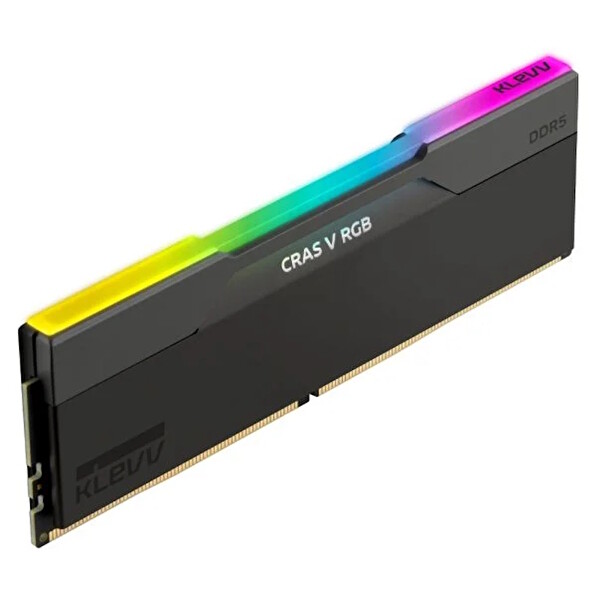 Klevv KD5BGUA80-64A320G Cras V RGB 64GB (2x32GB) 6400MHz CL32 INTEL XMP 3.0-AMD EXPO DDR5 Heatsink Obsidian Black RAM