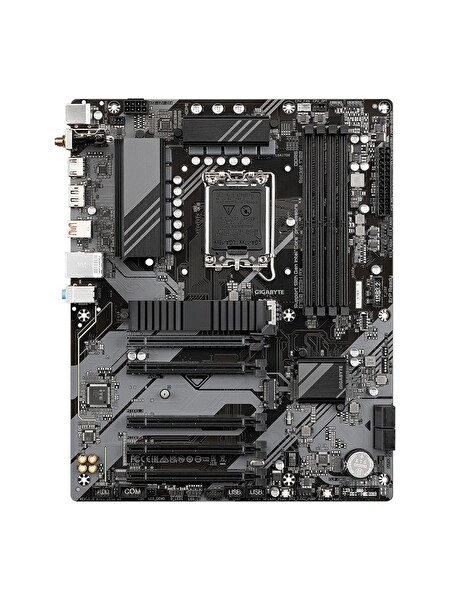 Gigabyte B760 DS3H AX DDR5 7600MHz (OC) M.2 HDMI DP 1GbE Lan Wi Fi 6E ATX Soket 1700 Anakart