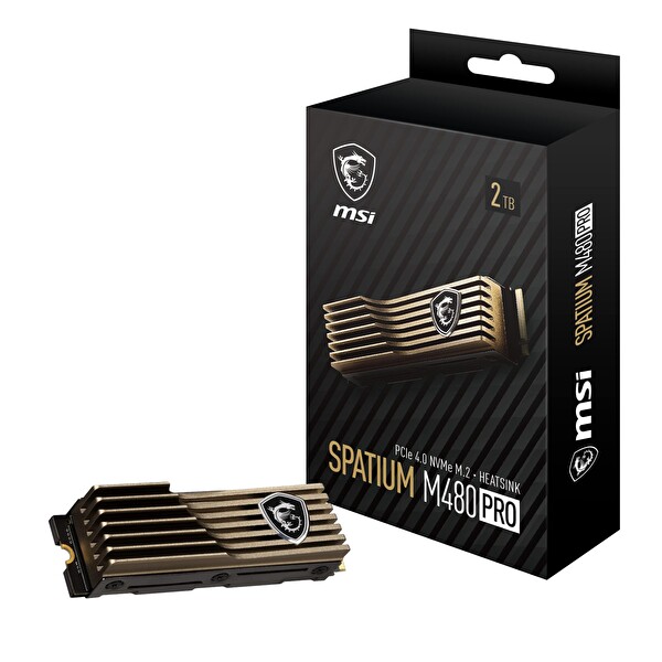 MSI Spatium M480 Pro 4.0 NVMe M.2 2 TB 7000/7400 MB/s PCIe SSD