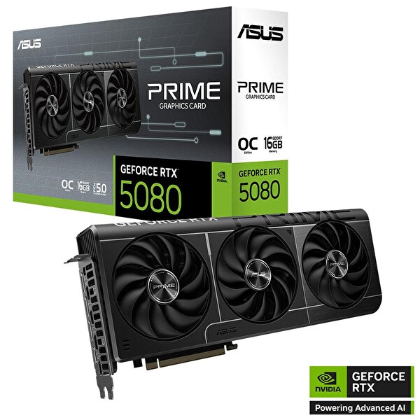 Asus PRIME-RTX5080-O16G 16 GB 256 Bit GDDR7 DP/HDMI PCI 5.0 Ekran Kartı