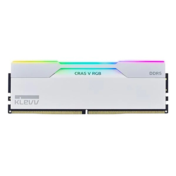 Klevv Cras V RGB KD5AGUA80-64A320J 32 GB (2x16GB) 6400 MHz CL32 Expo DDR5 Heatsink Brilliant Beyaz RAM