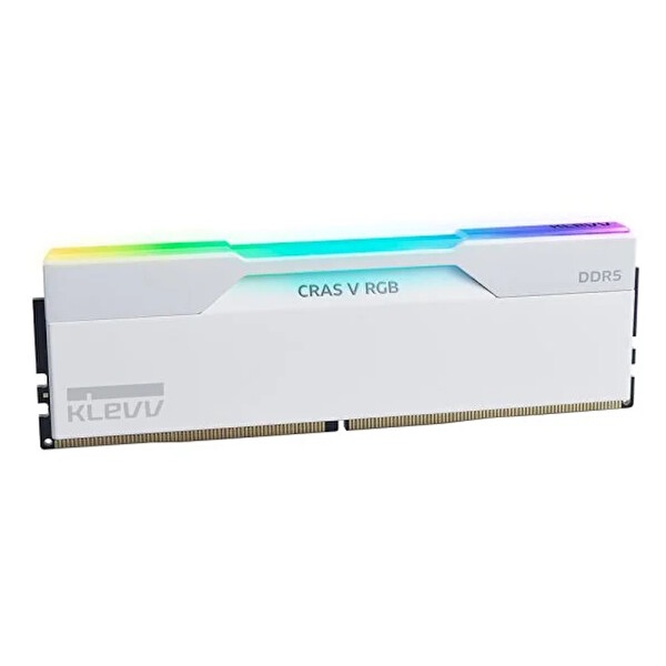 Klevv Cras V RGB KD5AGUA80-64A320J 32 GB (2x16GB) 6400 MHz CL32 Expo DDR5 Heatsink Brilliant Beyaz RAM