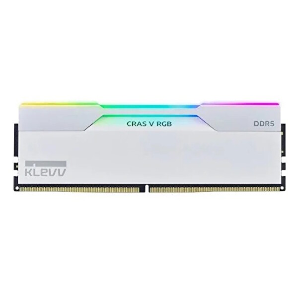 Klevv KD5AGUA80-60A300J Cras V RGB 32 GB (2x16 GB) 6000 MHz CL30 Intel XMP 3.0 AMD EXPO DDR5 Heatsink Brilliant Beyaz RAM