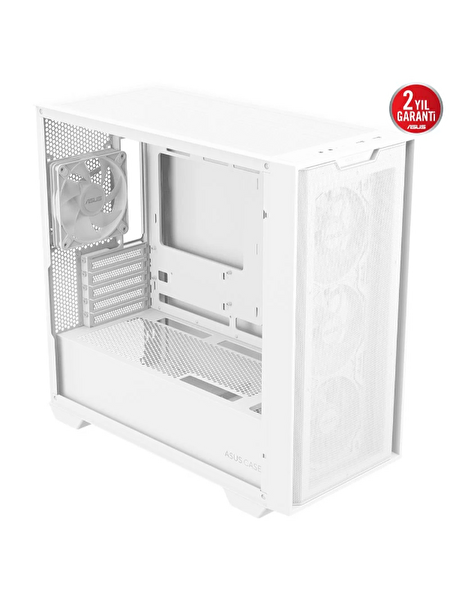 Asus A21 Plus 360mm ATX PSU Destekli Fanlı Micro-ATX Beyaz Mid Tower Kasa 90DC00H3-B19010