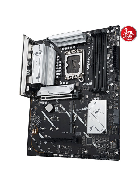 Asus Prime B860-PLUS-CSM Intel LGA1851 DDR5 8200 MHz USB 3.2 Gen 2x2 Aura RGB destekli ATX Anakart 90MB1KA0-M0EAYC