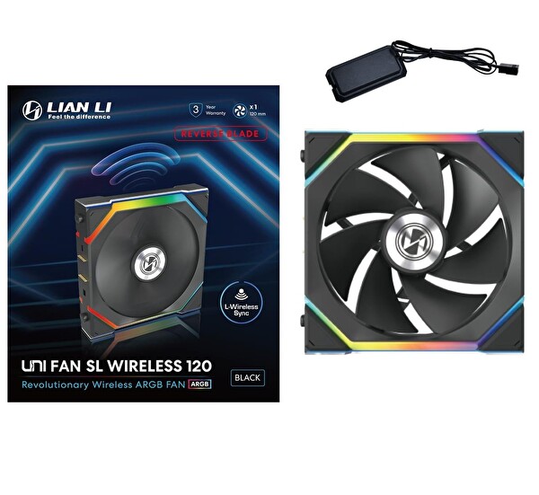 Lian Li Uni Fan Reverse SL Wireless 1x120 MM Siyah Kasa Fanı