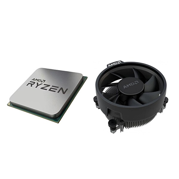 CPU AMD Ryzen 5 5500 AMD Ryzen 5 5500 3.6 GHz 4.2GHz 19MB AM4 65W Tray Kutusuz Fanlı