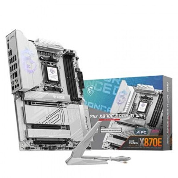 MSI MAG X870E Edge Ti WiFi AM5 DDR5 8400MHz OC USB4 4x M.2 HDMI 5G LAN Wi-Fi 7 RGB ATX Anakart