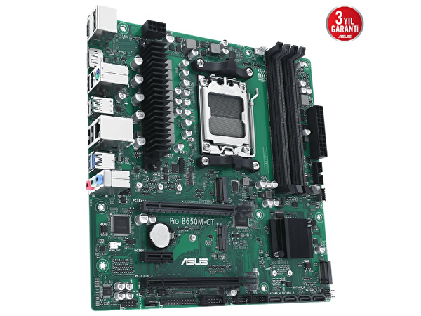 Asus Pro A620M-DASH-CSM AMD A620 AM5 6400 DDR5 HDMI VGA USB 3.2 mATX Anakart