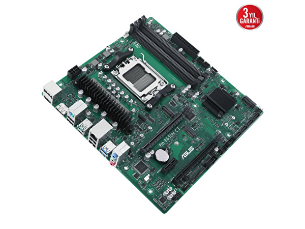 Asus Pro A620M-DASH-CSM AMD A620 AM5 6400 DDR5 HDMI VGA USB 3.2 mATX Anakart