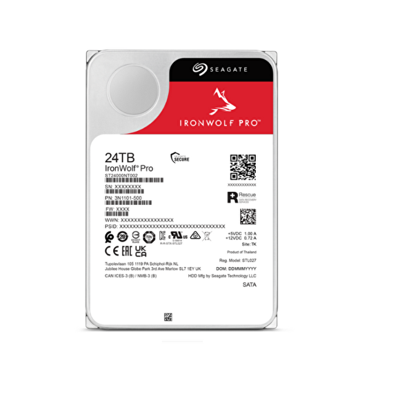 Seagate IronWolf Pro ST24000NT002 3.5'' 3.0 4 TB 7200 RPM Sata Harddisk