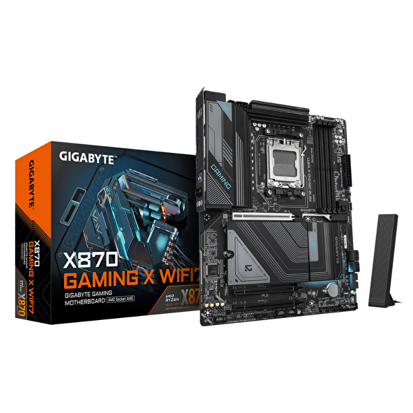 Gigabyte X870 GAMING X Soket AM5 DDR5 8200 MHz (OC) Wifi 7 ATX Oyuncu Anakart