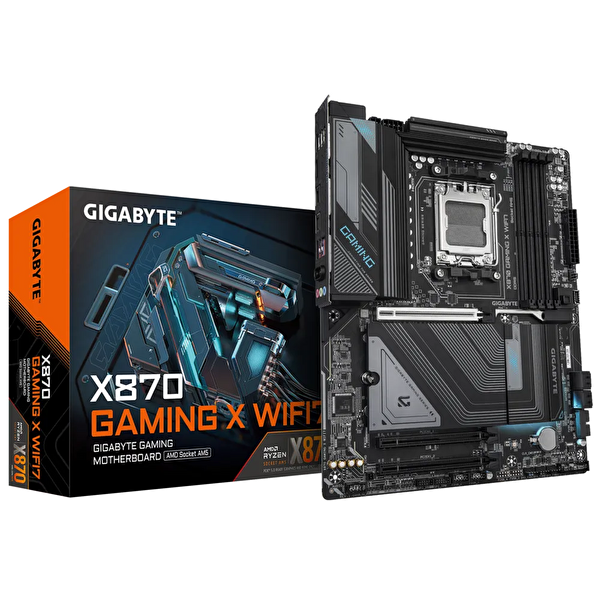 Gigabyte X870 GAMING X Soket AM5 DDR5 8200 MHz (OC) Wifi 7 ATX Oyuncu Anakart