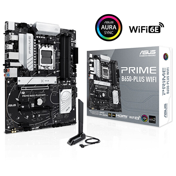 Asus Prime B650-Plus Gaming WIFI AMD B650 Soket AM5 DDR5 7600 MHz (OC)ATX Gaming Anakart