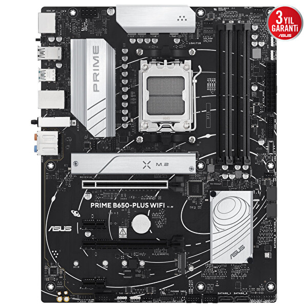 Asus Prime B650-Plus Gaming WIFI AMD B650 Soket AM5 DDR5 7600 MHz (OC)ATX Gaming Anakart