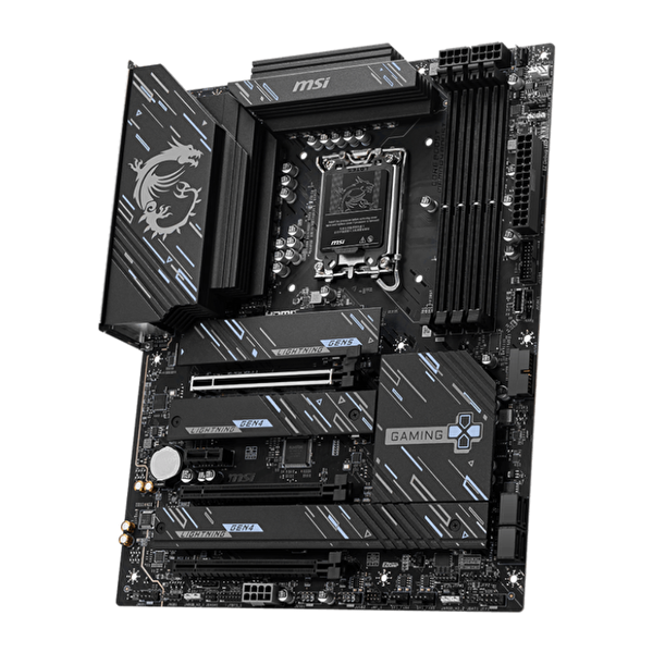 MSI Z890 Gaming Plus WIFI Intel Soket 1851 DDR5 9200MHZ (OC) WIFI 7 ATX Gaming Anakart