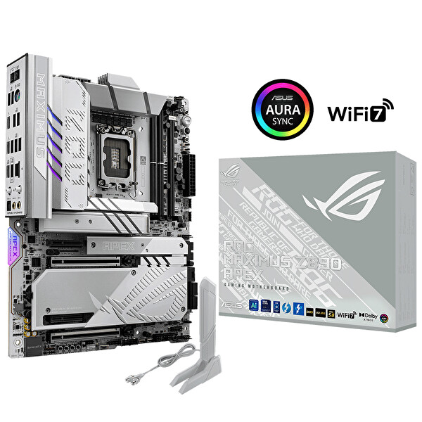 Asus Rog Maximus Z890 Apex Intel LGA1851 Z890 DDR5 9000+MHz(OC) ATX Oyuncu Anakart