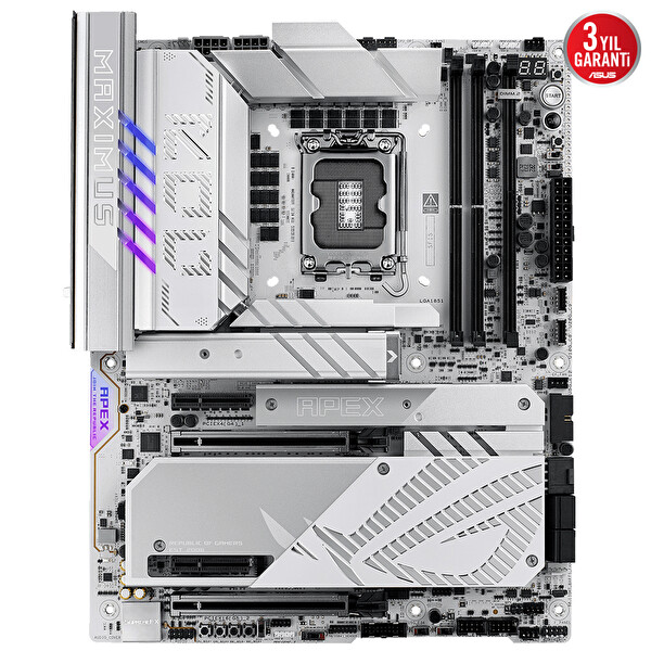 Asus Rog Maximus Z890 Apex Intel LGA1851 Z890 DDR5 9000+MHz(OC) ATX Oyuncu Anakart