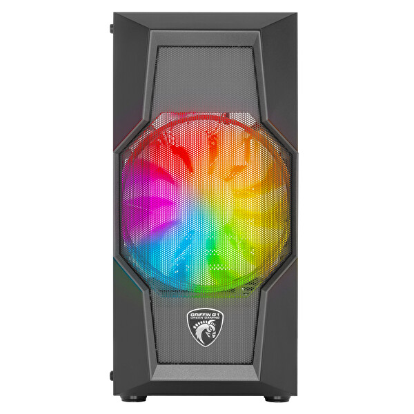 Green Griffin G1 1x200 MM 1x120 MM ARGB 1x3.2 2x2.0 USB Kumandalı Oyun Bilgisayar Kasası - PSU Yok