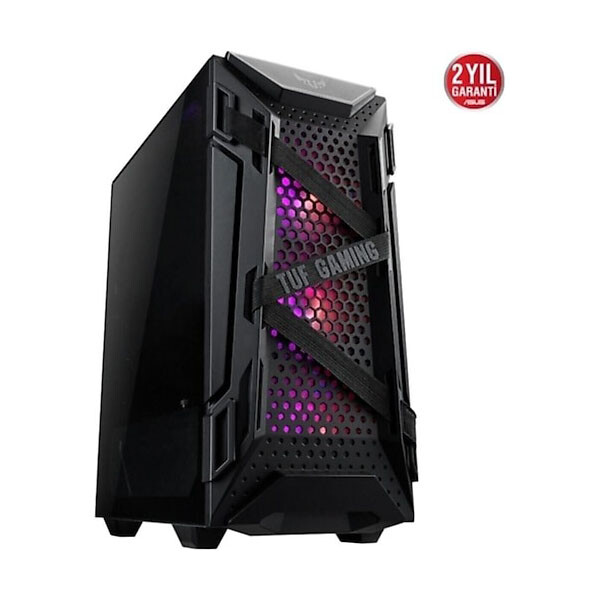 Asus TUF Gaming GT301 Adreslenebilir RGB Fanlı Temperli Cam USB 3.1 ATX Mid-Tower Oyuncu Bilgisayar Kasası