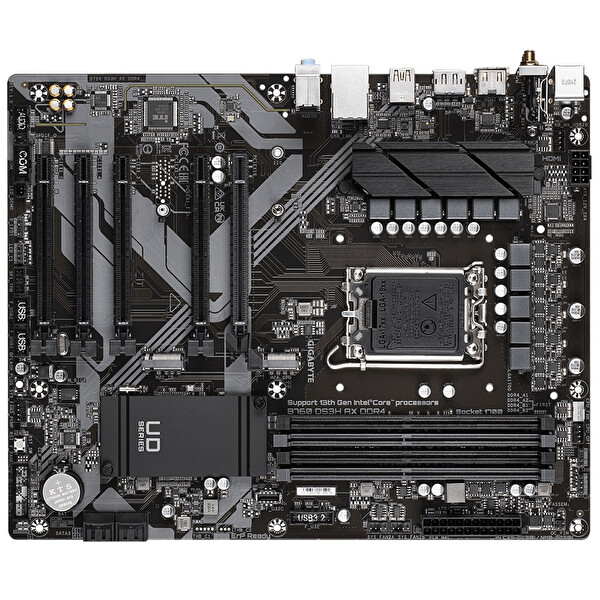 Gigabyte B760-DS3H-AX-DDR4 Intel B760 Soket 1700 DDR4 5333MHz ATX Gaming (Oyuncu) Anakart