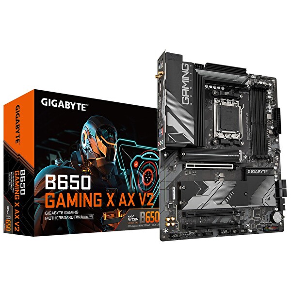 Gigabyte B650 Gaming X AX V2 Wifi-6 Soket AM5 DDR5 8000 MHz (OC) ATX Gaming (Oyuncu) Anakart