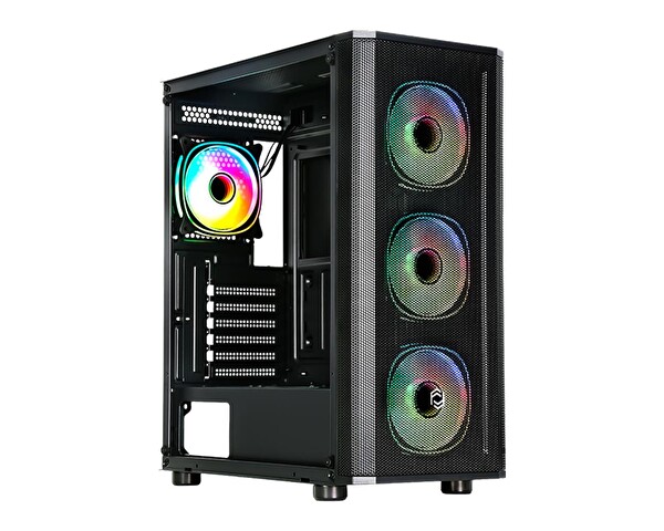 Frisby CM-105 650W 80+ 4xARGB FAN Mid Tower Siyah Oyuncu Bilgisayar Kasası