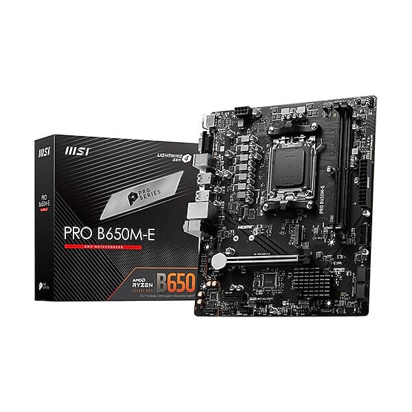 MSI PRO B650M-E DDR5 AMD B650 AM5 Soket DDR5 6800+ (OC) MHz mATX Anakart